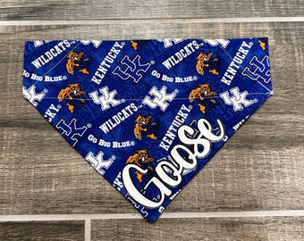 Wildcats  Personalized Dog Bandana, Over the Collar, University, Gift for pets, Cat Bandana, Slip on Bandana, Dog Scarf, Dog Collar, College