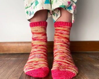 Crochet PATTERN - Winter Nights Crochet Socks Pattern PDF download