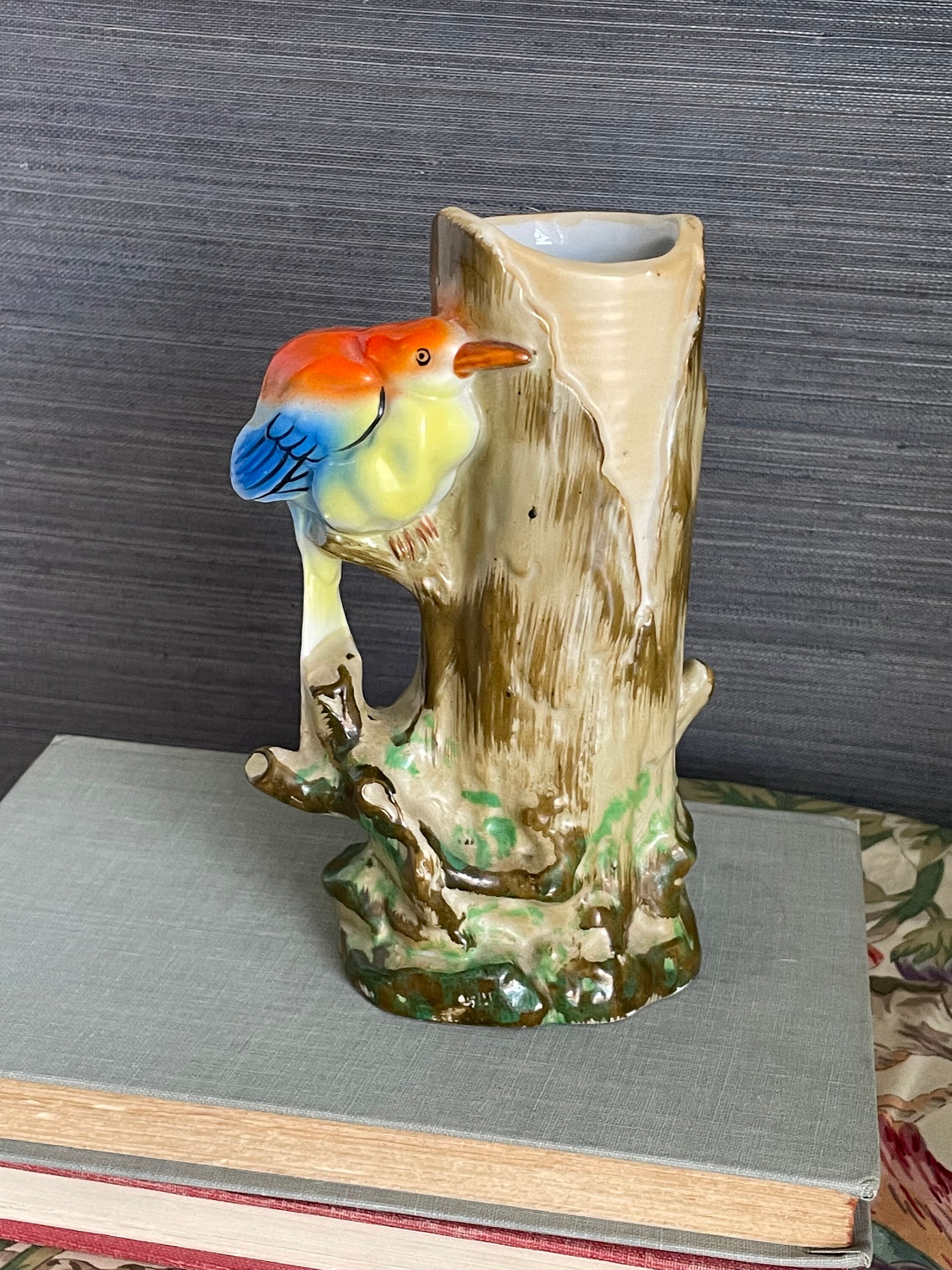 Vase With Bird Made in Japan Etsy