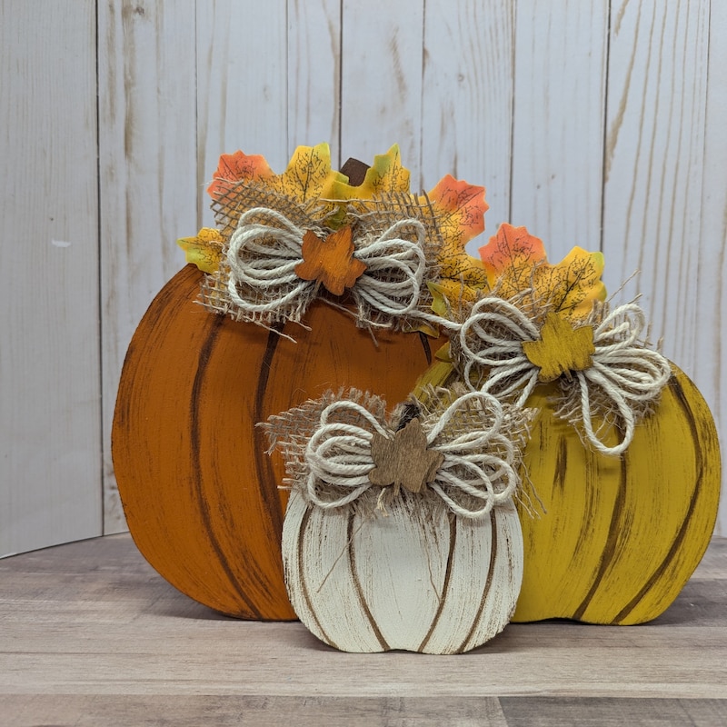 Wooden Pumpkins - Etsy