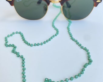 Light green lightweight sunglasses chain, Comfortable for all day