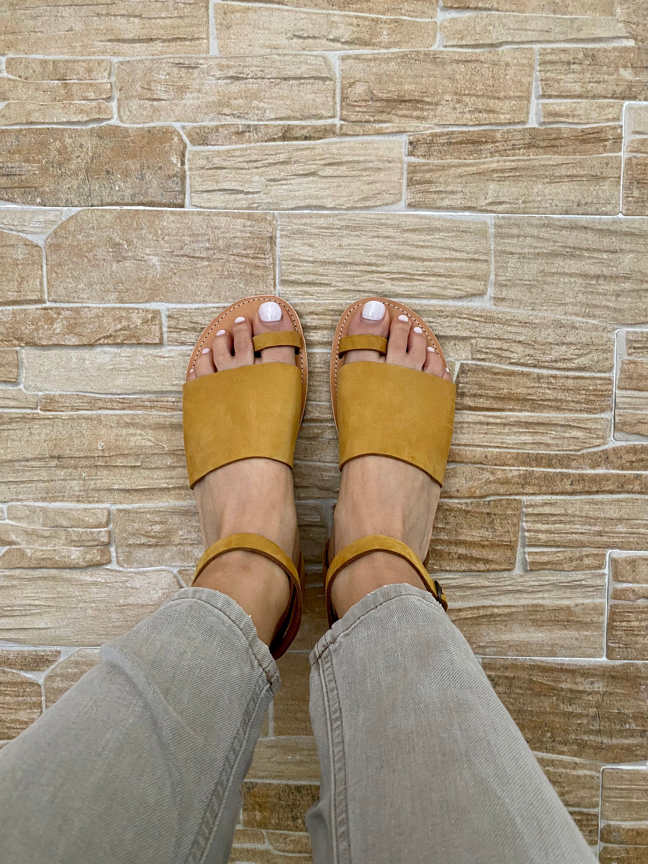 Mustard sandals Clearance