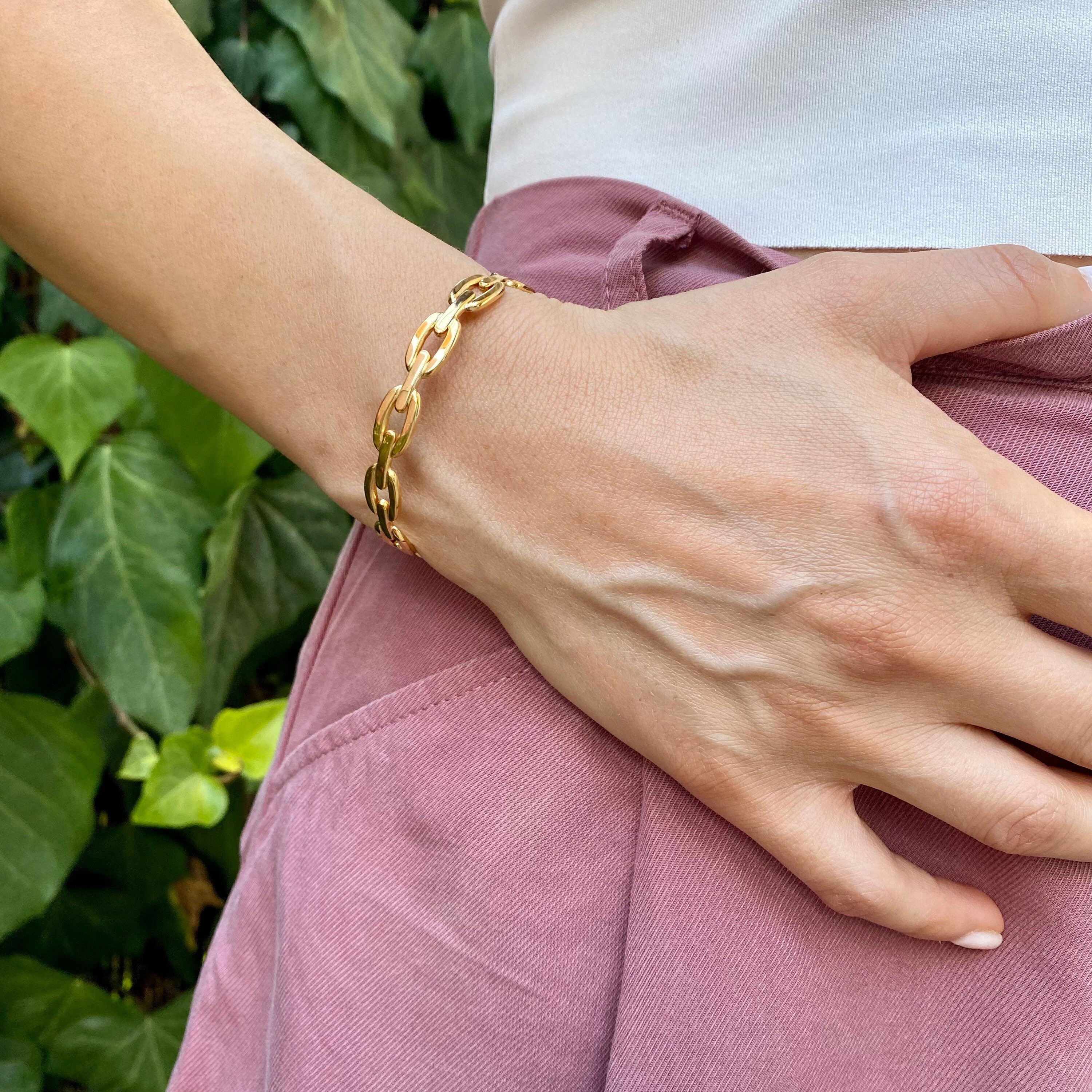 Cuff Open Gold Bracelet for Women Adjustable Bracelet Silver Etsy