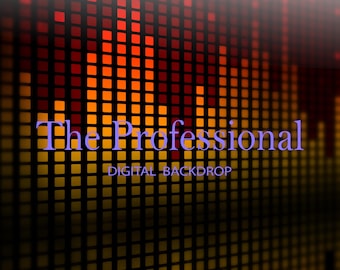 サウンドイコライザーデジタル背景 | オーディオレベル表示 | 音楽視覚化プリント | サウンドウェーブアート