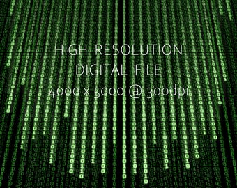 マトリックス数字デジタル背景 | 高解像度jpgファイル | ストックフォト | デジタルダウンロード