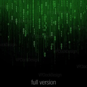Pode incluir: Arte digital com um c&oacute;digo bin&aacute;rio verde caindo sobre um fundo gradiente verde escuro e preto. O texto "full version" est&aacute; na parte inferior. O design tem um tema tecnol&oacute;gico ou de fic&ccedil;&atilde;o cient&iacute;fica.