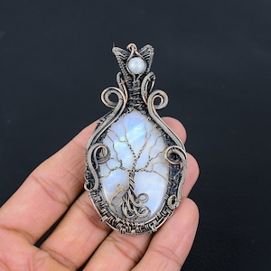 Wire Wrap Moonstone Etsy