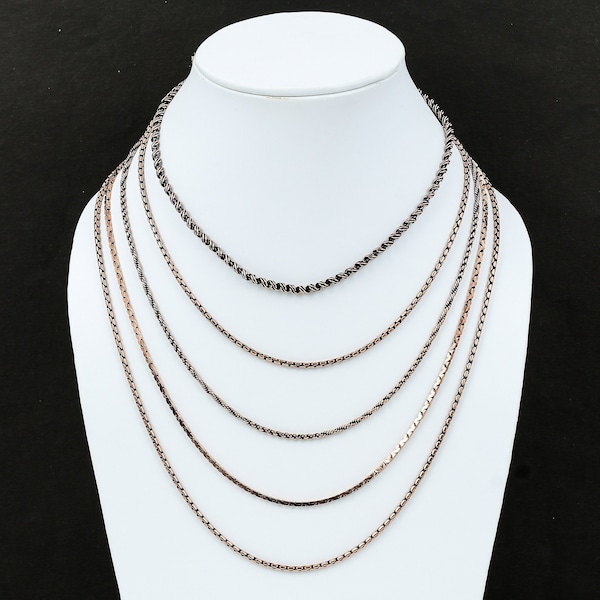 Top Quality Pure Copper Chains Necklace 20 Inches Length Copper Chains for gift Handmade Copper Chain Pure Copper Chain Wire Wrap Chain