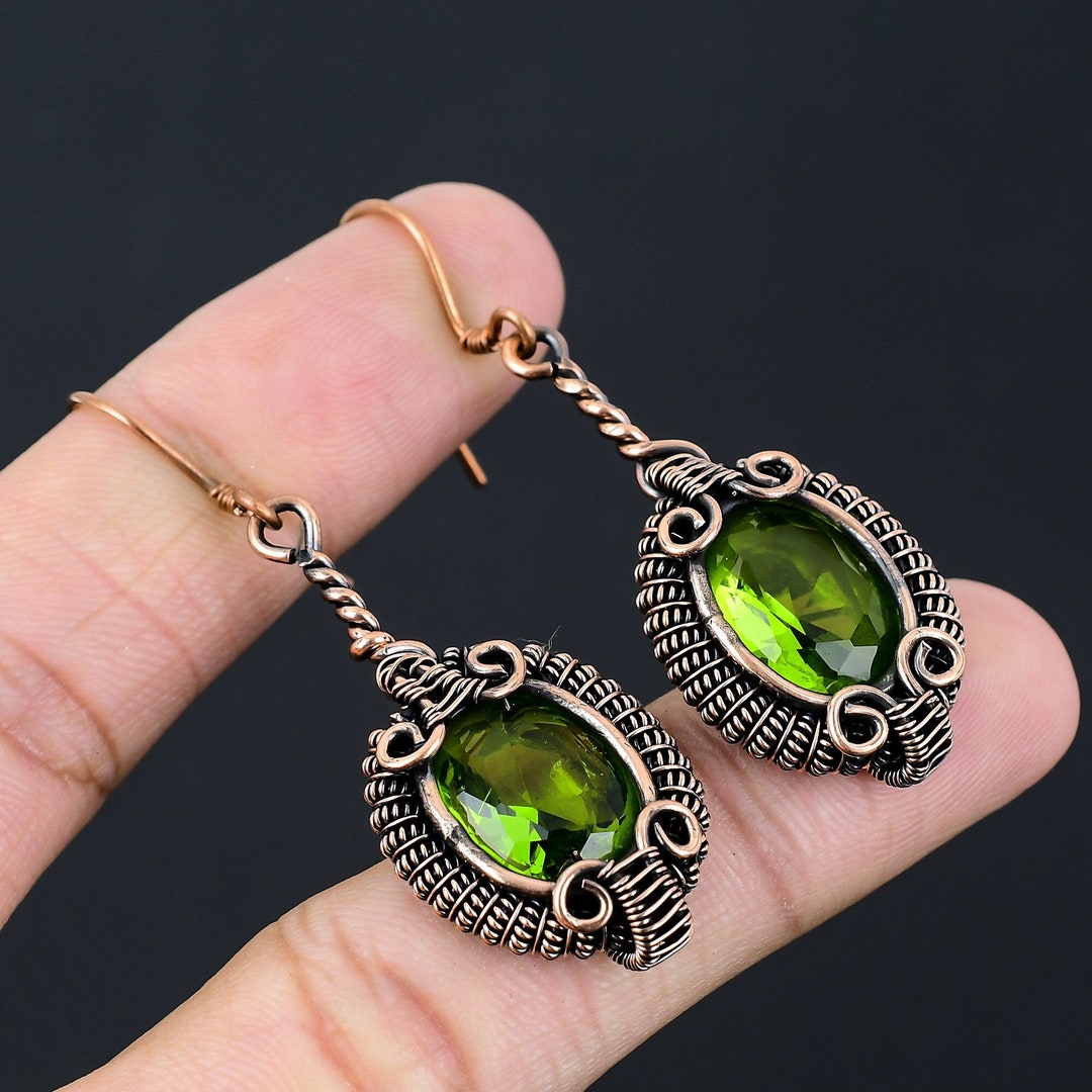 Peridot Gemstone Handmade 925 Sterling Silver Gift Jewelry