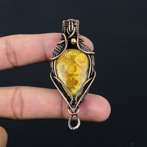 Fossil hotsell coral pendant