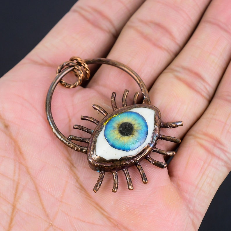 RA ONE Eye, Realistic Acrylic Human Blue & Green Color Eye Pendant