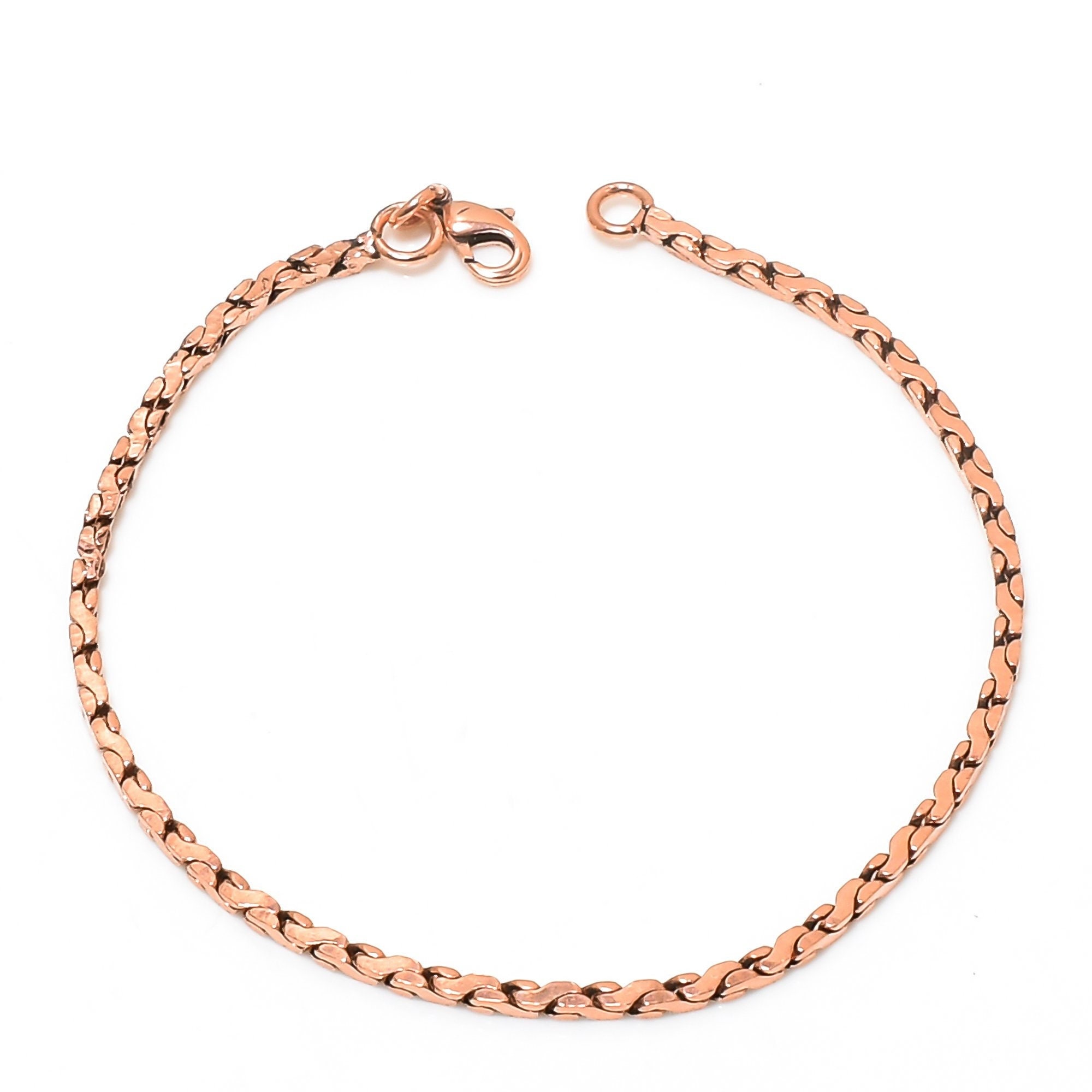 Cavigliera Magnetica In Rame Puro Per Uomo – 26 Cm, 18 Magneti 3500 Gauss, Regalo Per Papà, Rame Naturale - 2