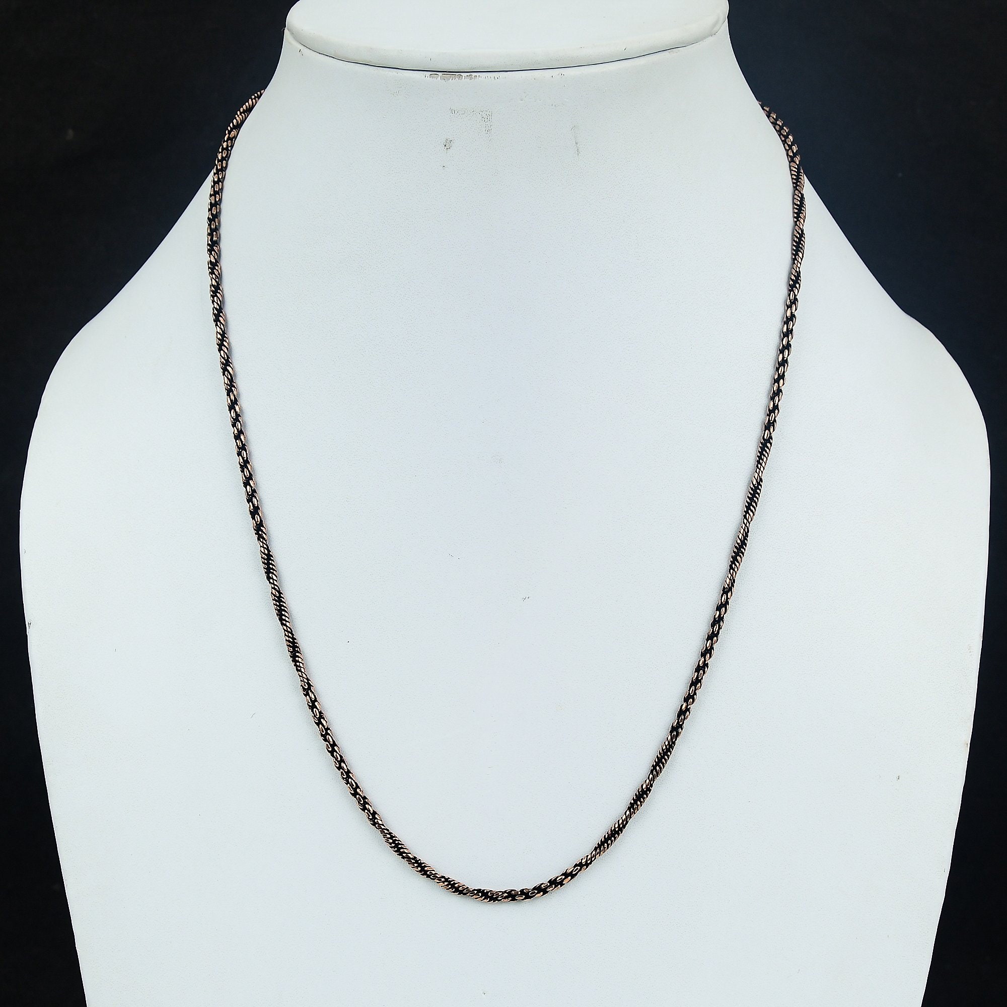 Copper Rope Chain, Top Quality Pure Copper Oxidized Chains, Solid ...