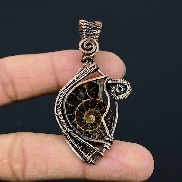 Ammonite Pendant - Etsy