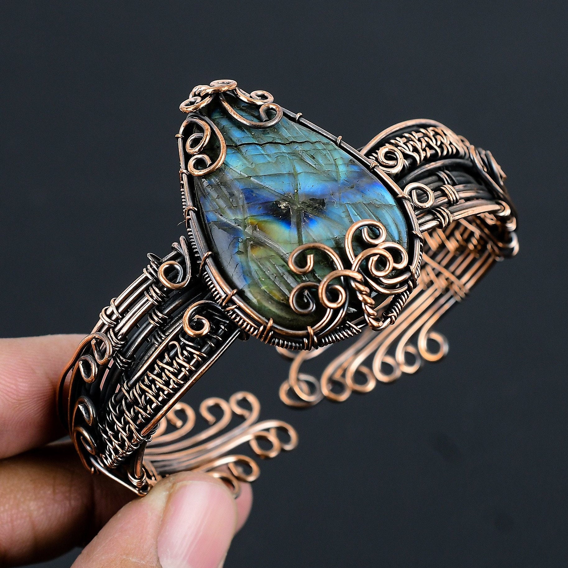 Labradorite bracelet etsy sale
