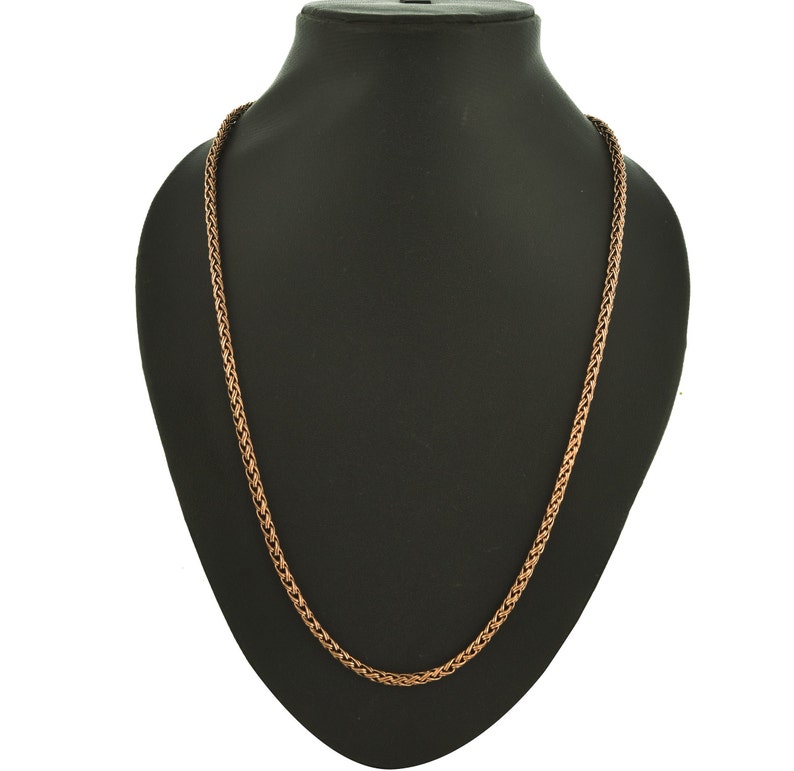 Hochwertige Kupferketten Halskette 18 '' bis 20 '' Kupferketten für Geschenk Handgefertigte Kupferkette aus reinem Kupfer Kette Style B