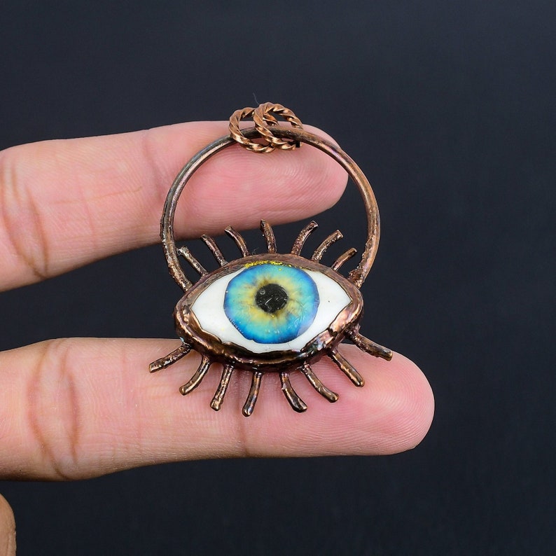 RA ONE Eye, Realistic Acrylic Human Blue & Green Color Eye Pendant