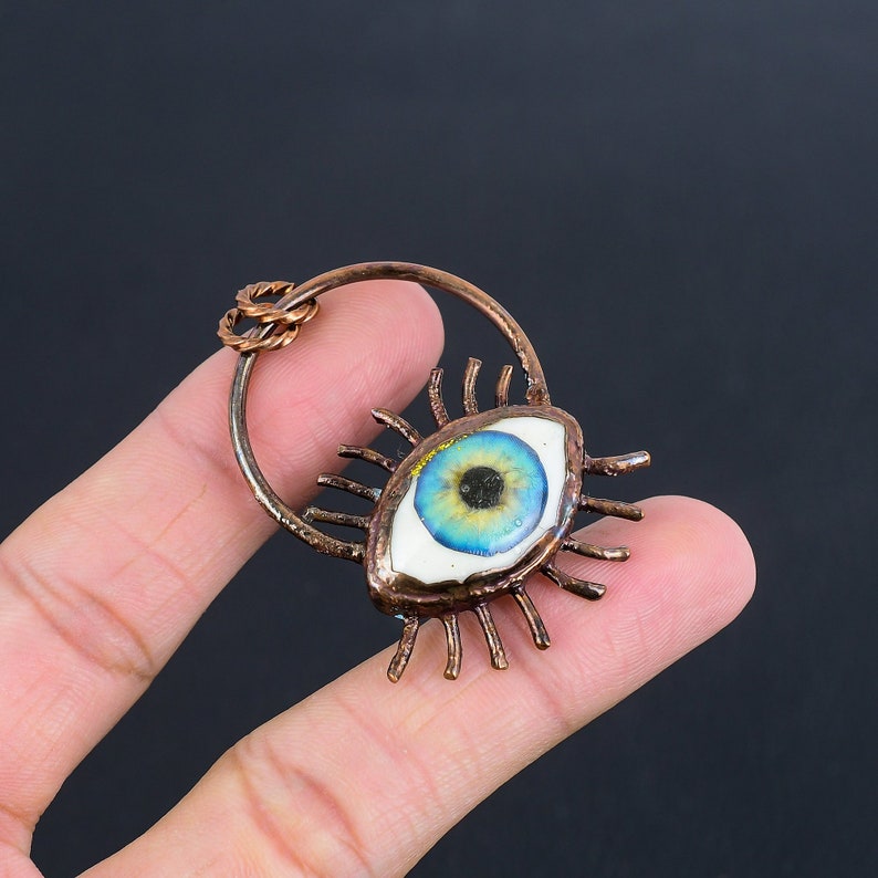 RA ONE Eye, Realistic Acrylic Human Blue & Green Color Eye Pendant