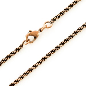Hochwertige Kupferketten Halskette 18 '' bis 20 '' Kupferketten für Geschenk Handgefertigte Kupferkette aus reinem Kupfer Kette Bild 10