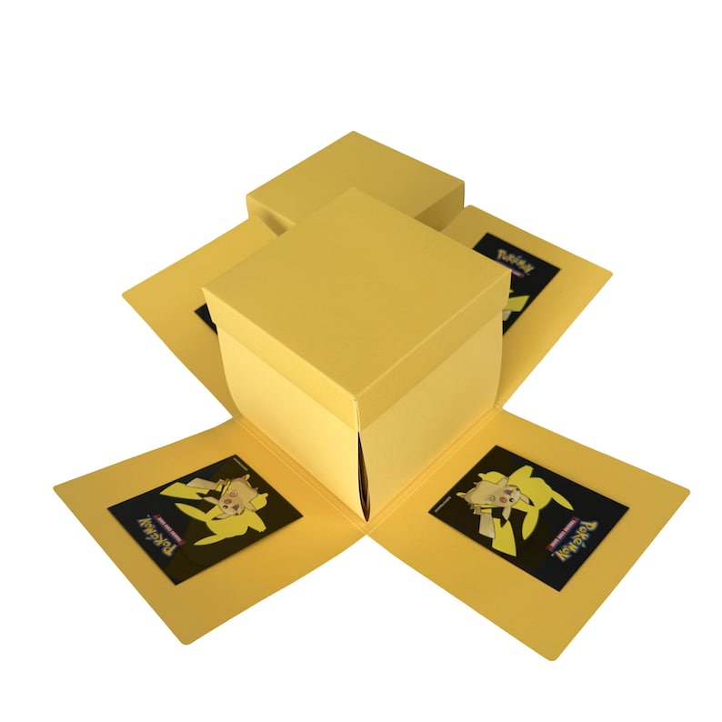 Quick Magic Box Pokemon Pokemon Surprise Box – Explosion Gift Box With Cards, Treats, Poke Ball ...