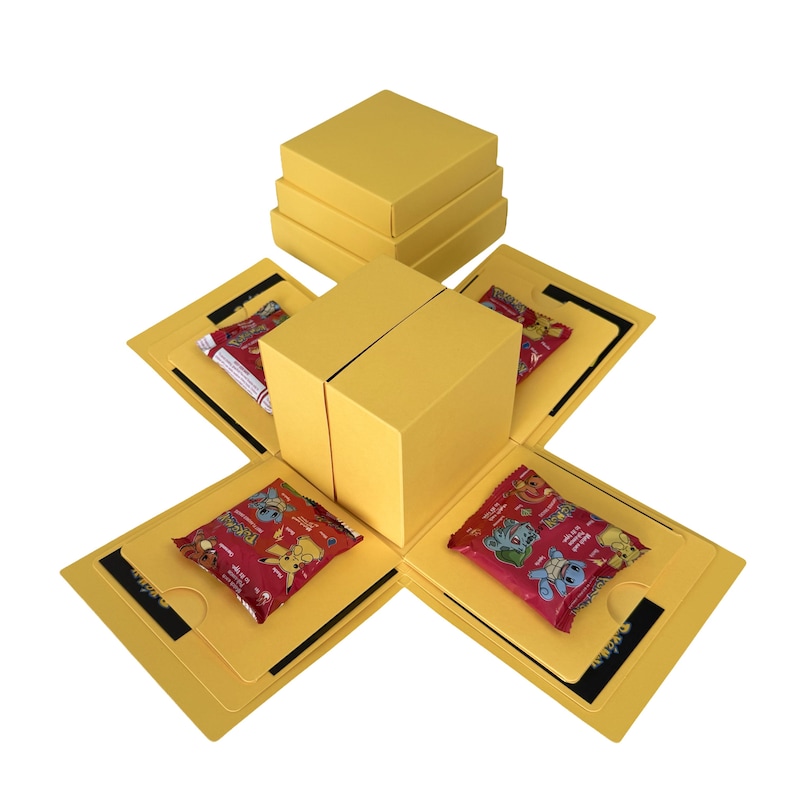 Quick Magic Box Pokemon Pokemon Surprise Box – Explosion Gift Box With Cards, Treats, Poke Ball ...