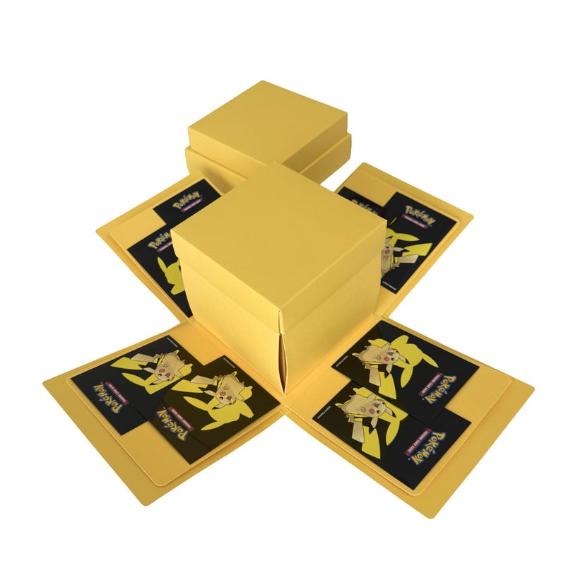 Quick Magic Box Pokemon Pokemon Surprise Box – Explosion Gift Box With Cards, Treats, Poke Ball ...