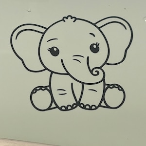 elephant vinyl decal