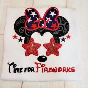 Girls 4th of July Shirt, Minnie Mouse Outfit, Patriotic Girls Outfit, Toddler Independence Day Outfit