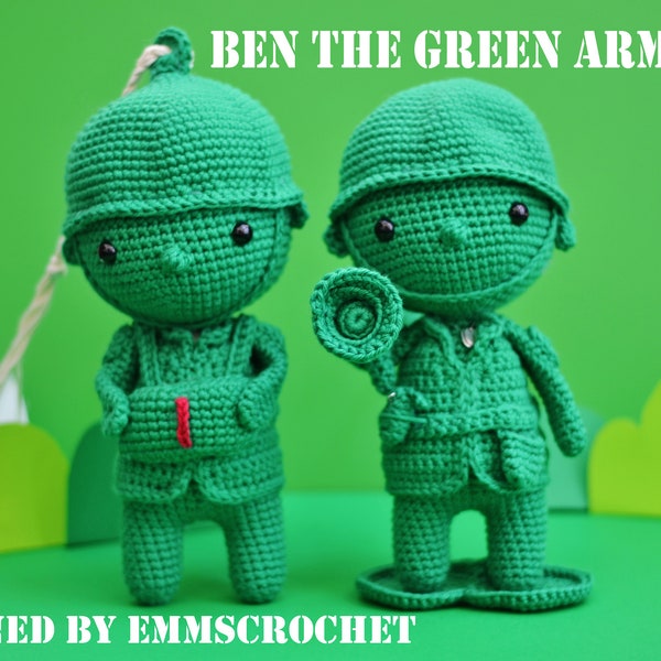 Pattern - Ben the Green Army Men with paratrooper add on