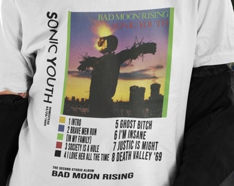 sonic youth bad moon rising t shirt