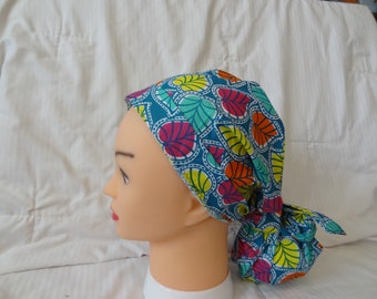 Ponytail Scrub Cap, Scrub Hat, Surgical Scrub Cap, Medical Scrub Hat, Nurse Hat