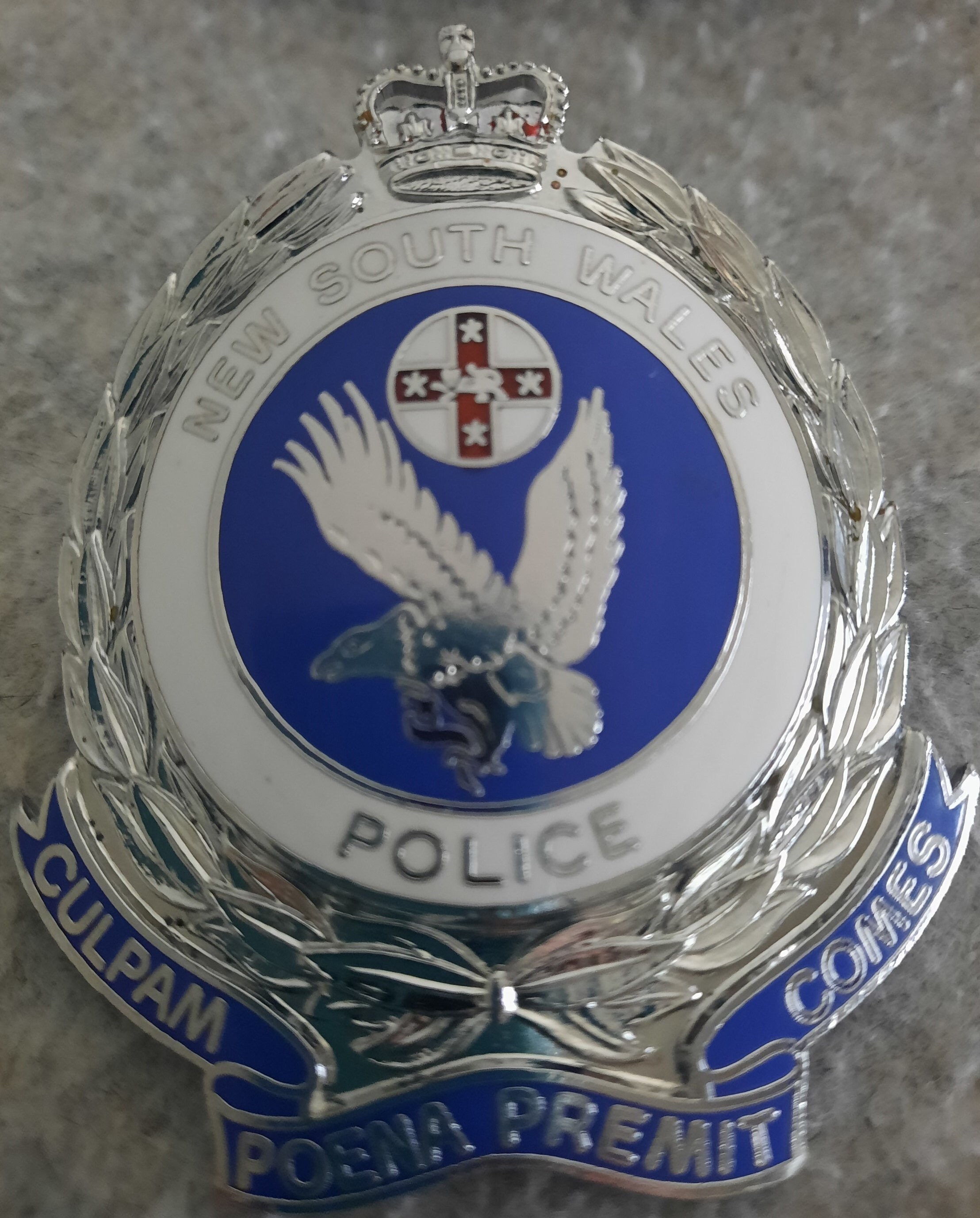 New South Wales Police hat badge QC 1988 Etsy