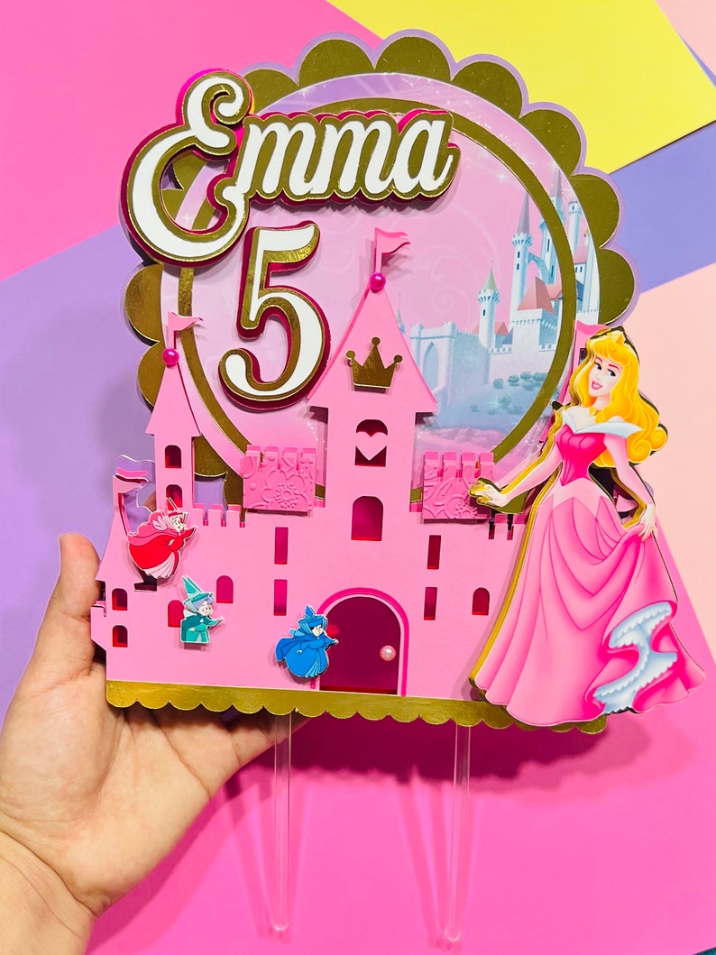 Sleeping Beauty Cake Topper Printable : Sleeping Beauty Princess Aurora Birthday Cake Topper Disney