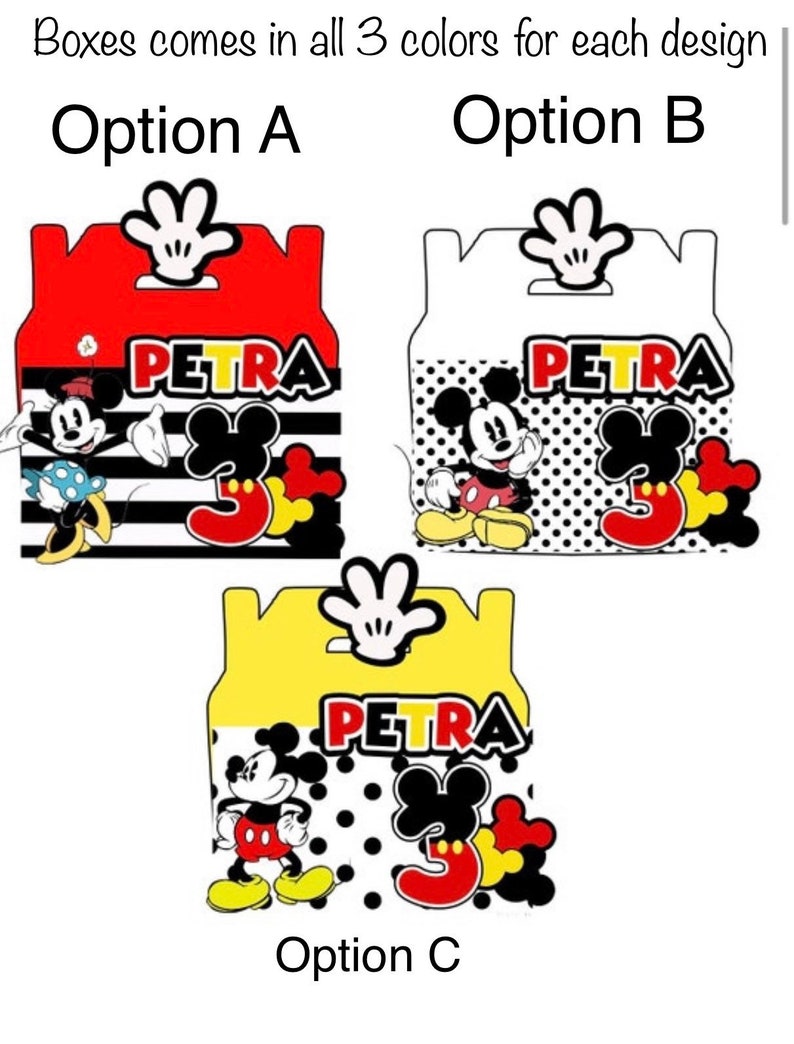 Minnie Mouse Boxes Inspired Minnie Mouse Vintage Party Etsy