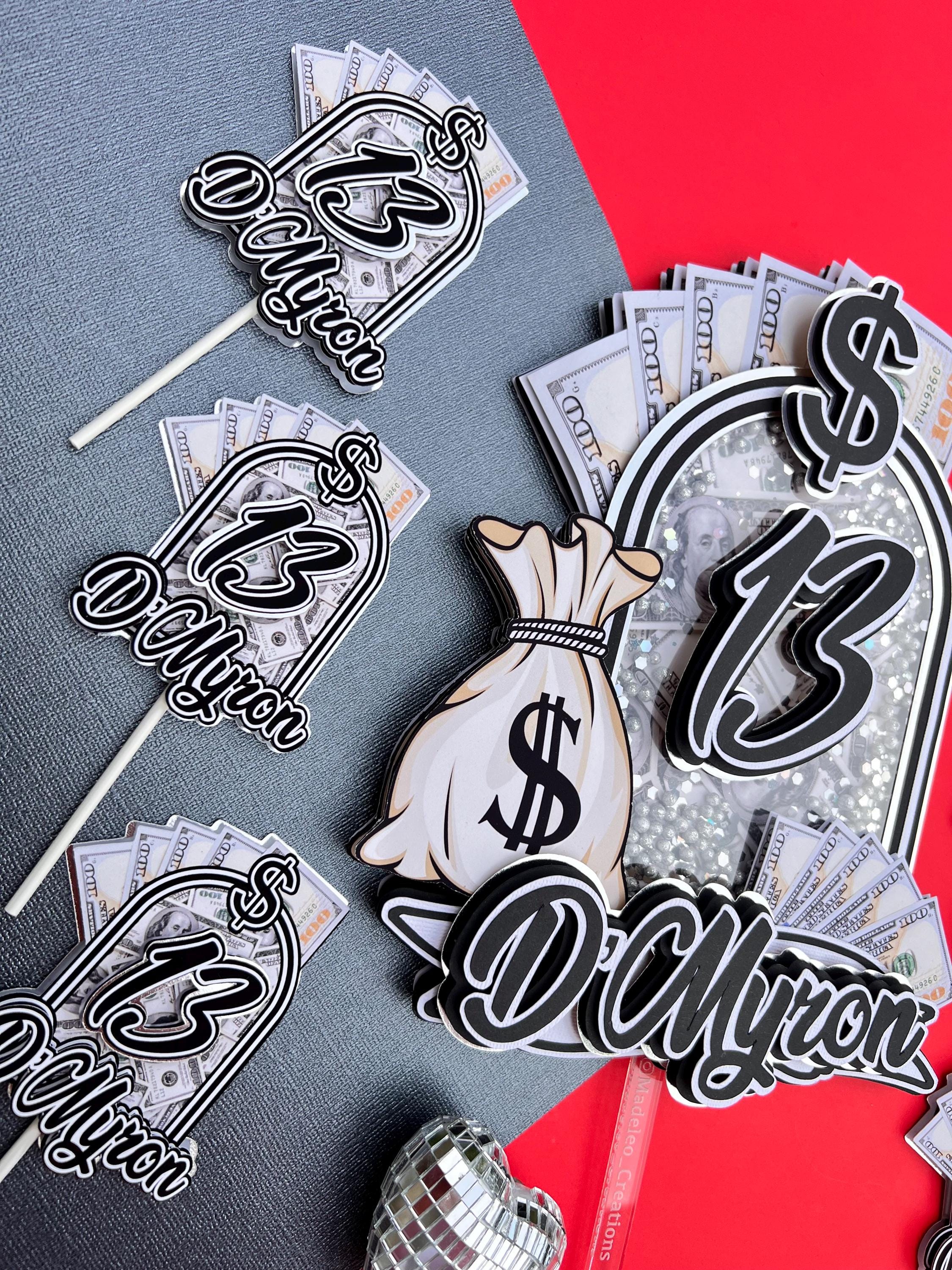 Money Cake Topper, Dollar Cake Topper, Cake Topper Cash, Money Topper ...