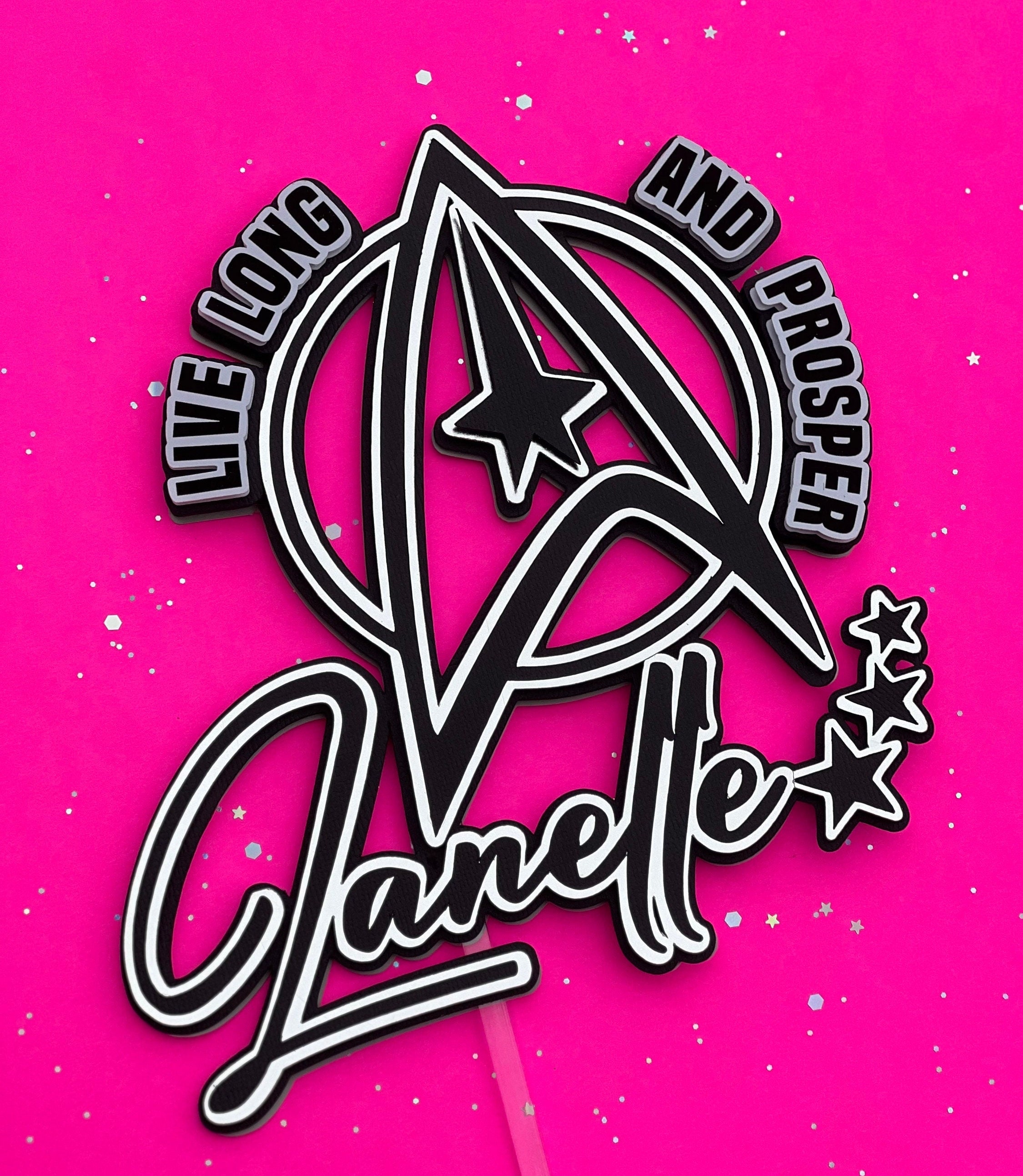 Star Trek cake topper, Star Trek adults party, Star Trek party decor, Star Trek cupcake toppers, Star Trek water labels
