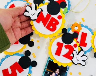 Milestone Photo clip, First year photo banner, Monthly photo banner, Photo banner Donald Duck , First year banner Mickey Mouse clubhouse