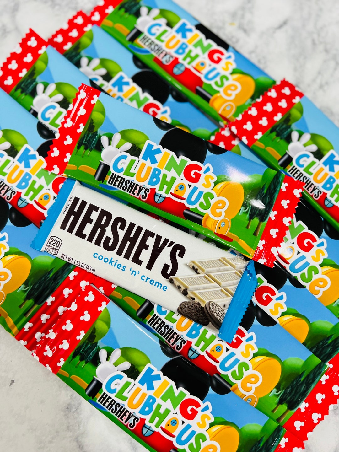 Personalized Hersheys Wrappers, Mickey Mouse Clubhouse Personalized Hersheys Bar, Custom