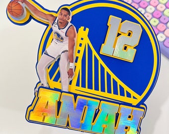 Jordan Poole Cake Topper, Golden State Cake Topper, Jordan Poole