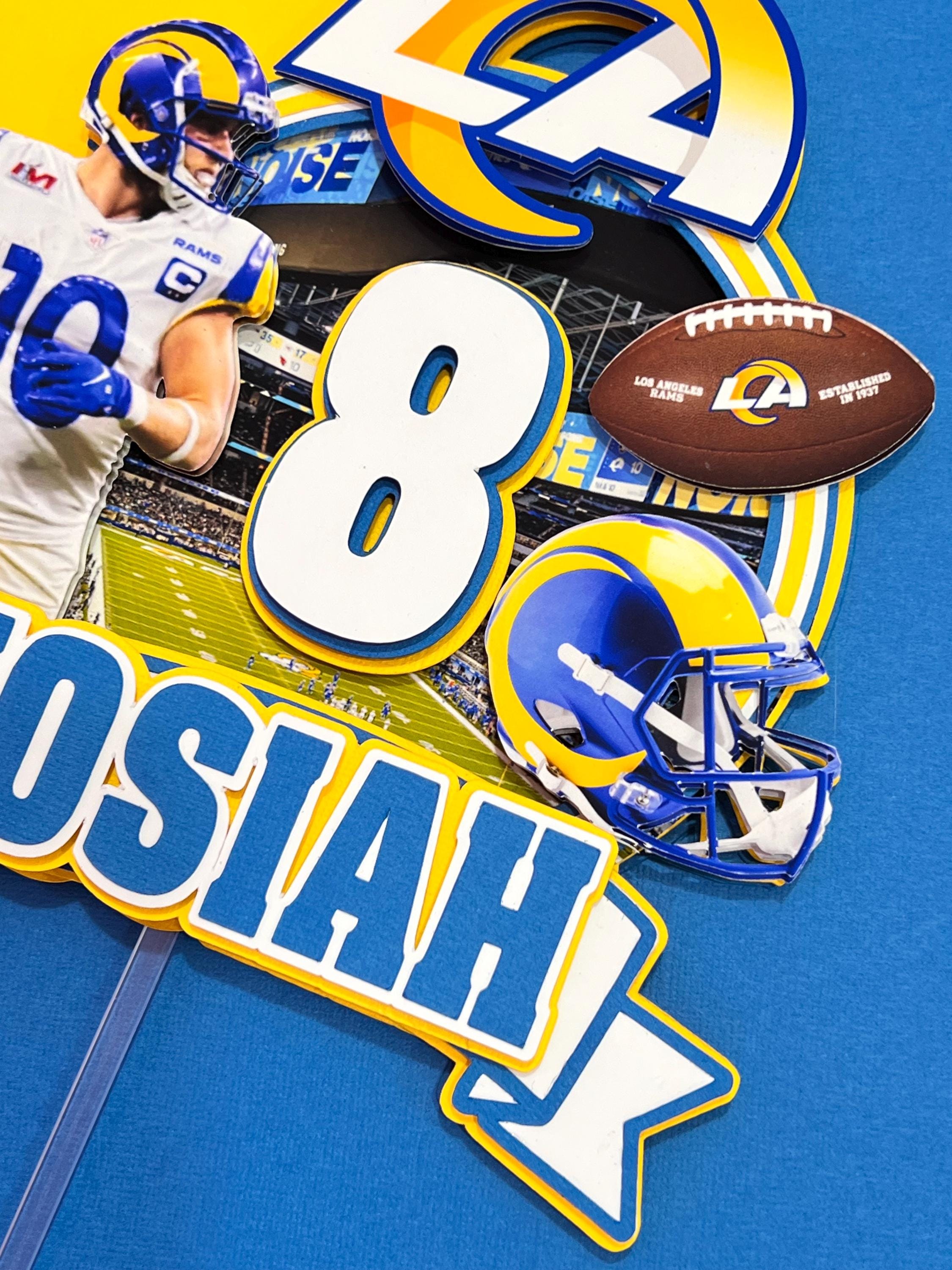 Los Angeles RAMS Cake Topper, NFL Cake Topper, Deporte Cake Topper ...