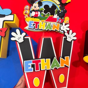 Inspired Mickey mouse clubhouse 3d letters, mickey cake topper, mickey mouse clubhouse party , mickey mouse club house banner, fun house,
