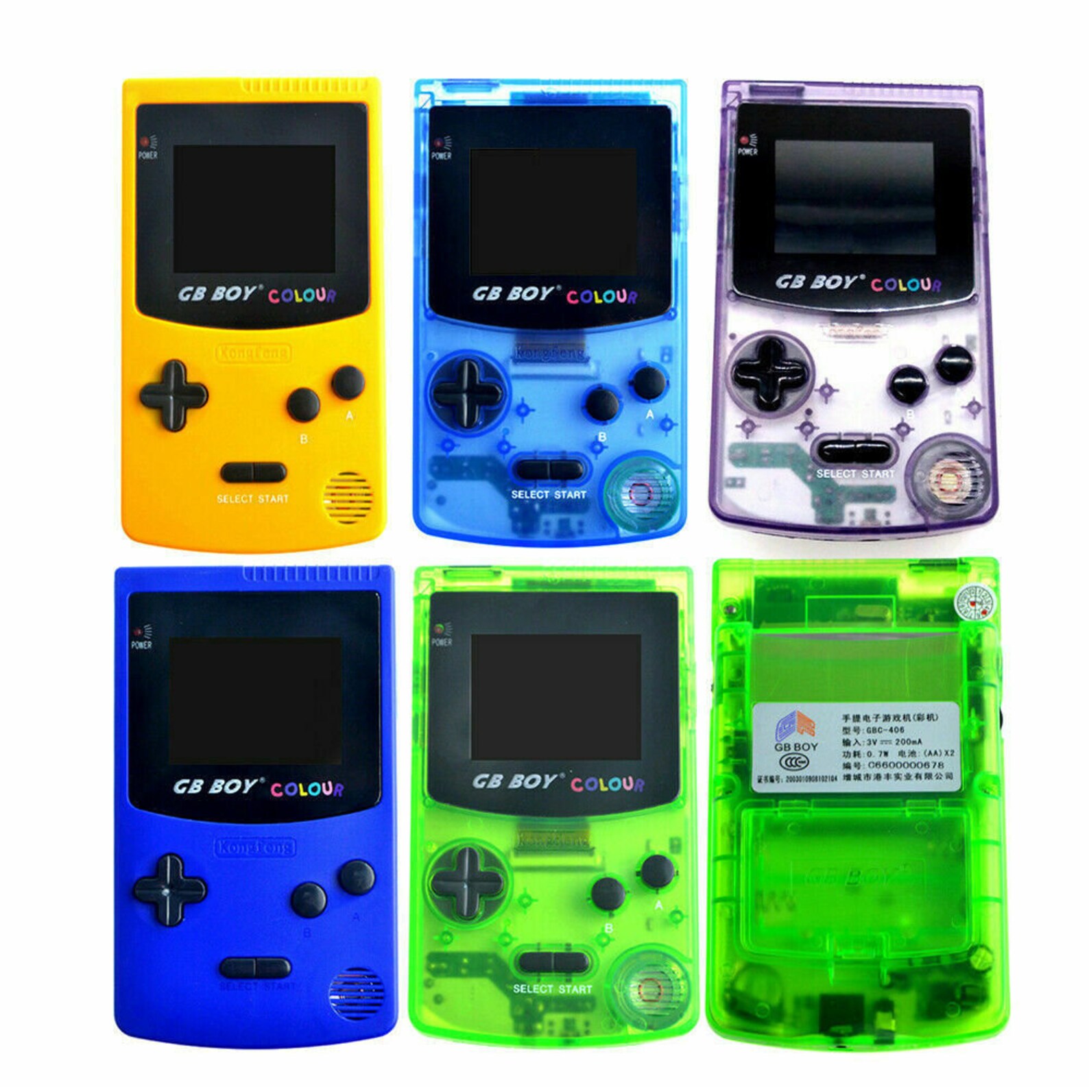GB Boy Colour Backlit Nintendo Game Boy Color Clone Console Etsy