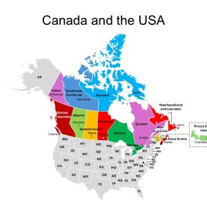 Bearbeiten Sie die Landkarte von Kanada für Ihre Landkarte - einschließlich Ontario,Quebec, Nova Scotia, New Brunswick, Manitoba, British Columbia,Price Edward Island...