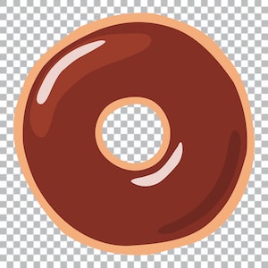 Donut SVG, Doughnut SVG, Donut Clipart, Donut without Sprinkles, Pink Icing, SVG File