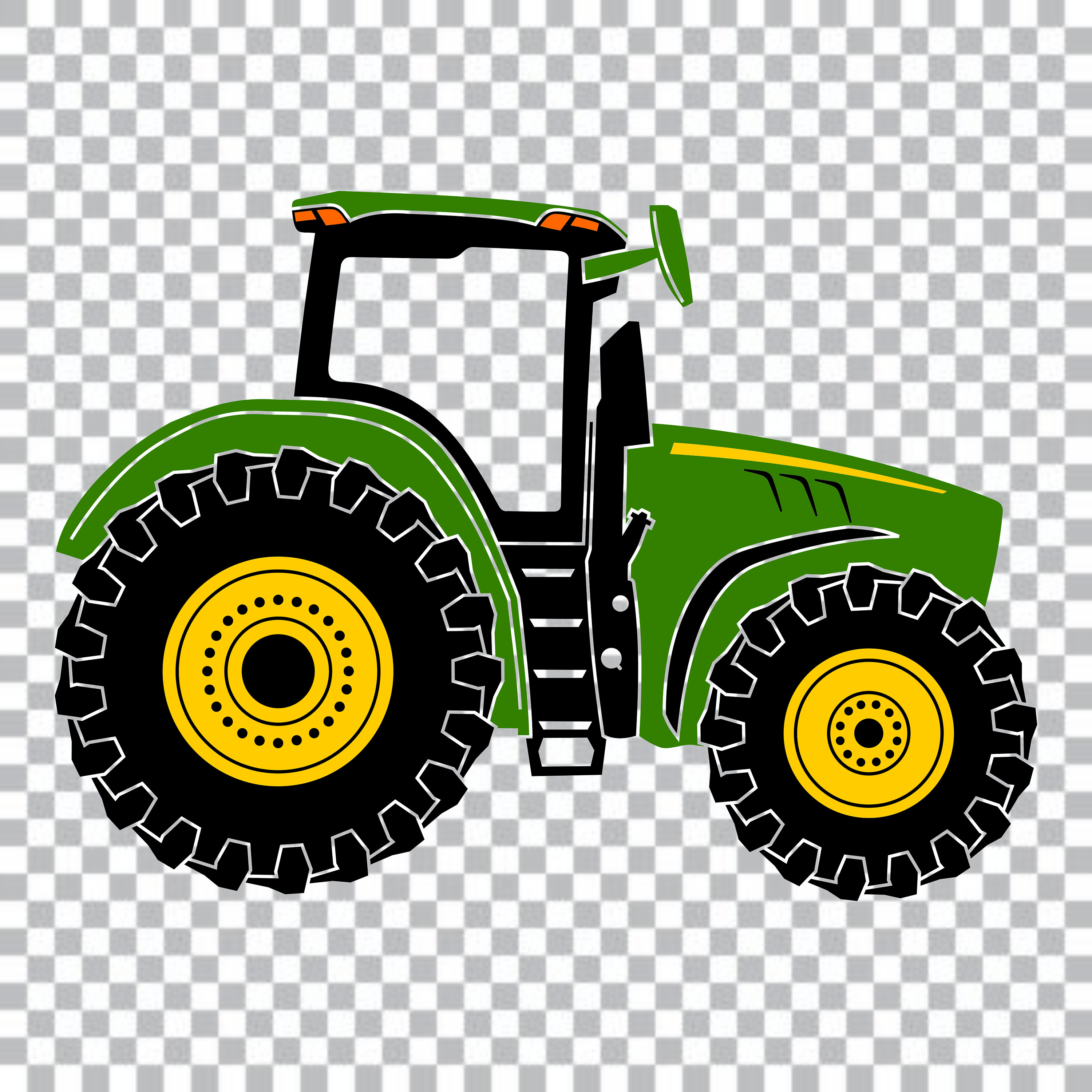 Farm Tractor SVG, Tractor SVG, Agro Machine Clipart, Silhouette