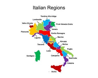 Editable Italy Map.pdf Editable Powerpoint Map of Italian Regions of Italy, Provinces of ...
