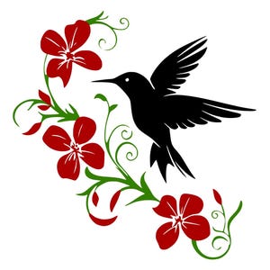 Hummingbird Clipart Bundle - SVG, PowerPoint, and PNG Files, Editable, Vector, Digital download, Files, Humming Bird