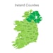Editable Ireland Map PPT – Provinces & Counties in English and Irish ...