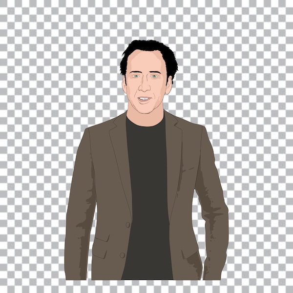 Nicolas Cage, Nick Cage, Meme SVG, Nicolas Cage Art