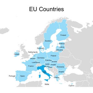 Editable Powerpoint Map of Italian Regions of Italy, Provinces of